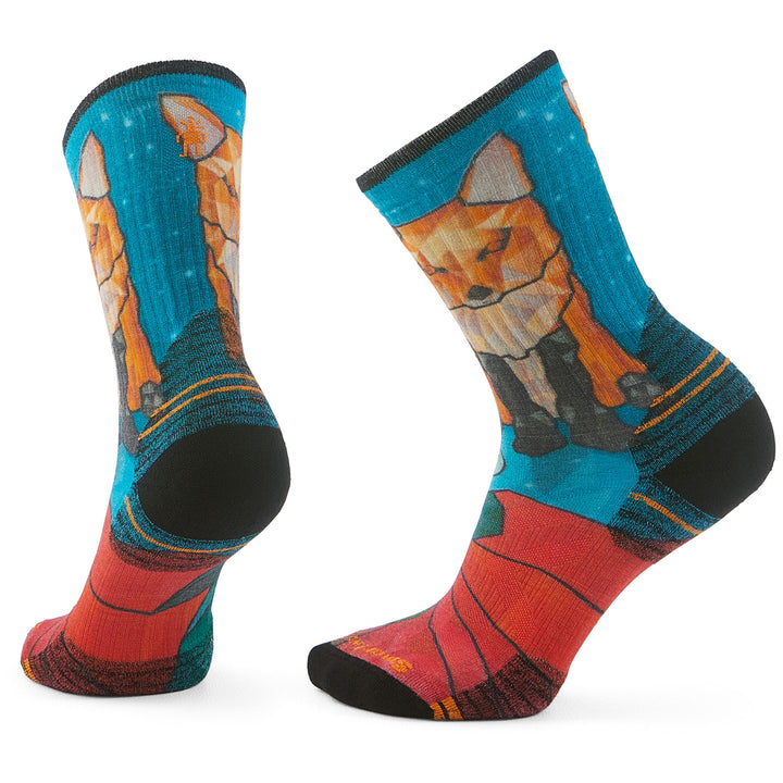Smartwool Hike Targeted Cushion Geo Fox Print Crew Socks - Women's Capri