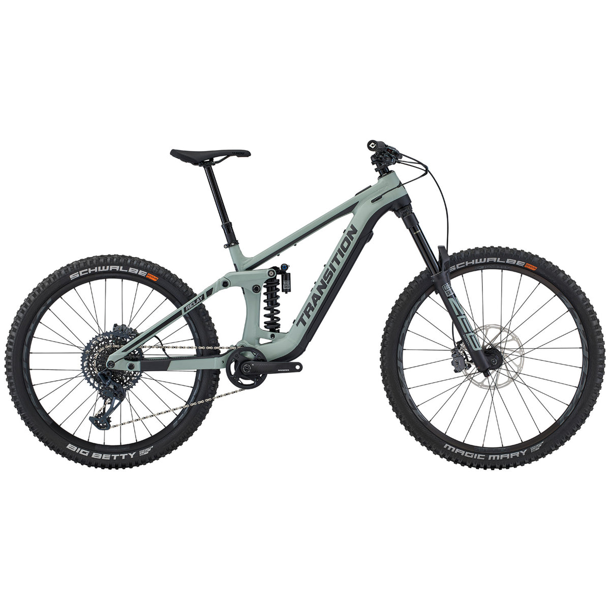 Transition Relay Alloy PNW GX E-Mountain Bike 2025 Sea Salt