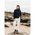 Finisterre Blanket Stitch Taran Sweater - Women's Navy