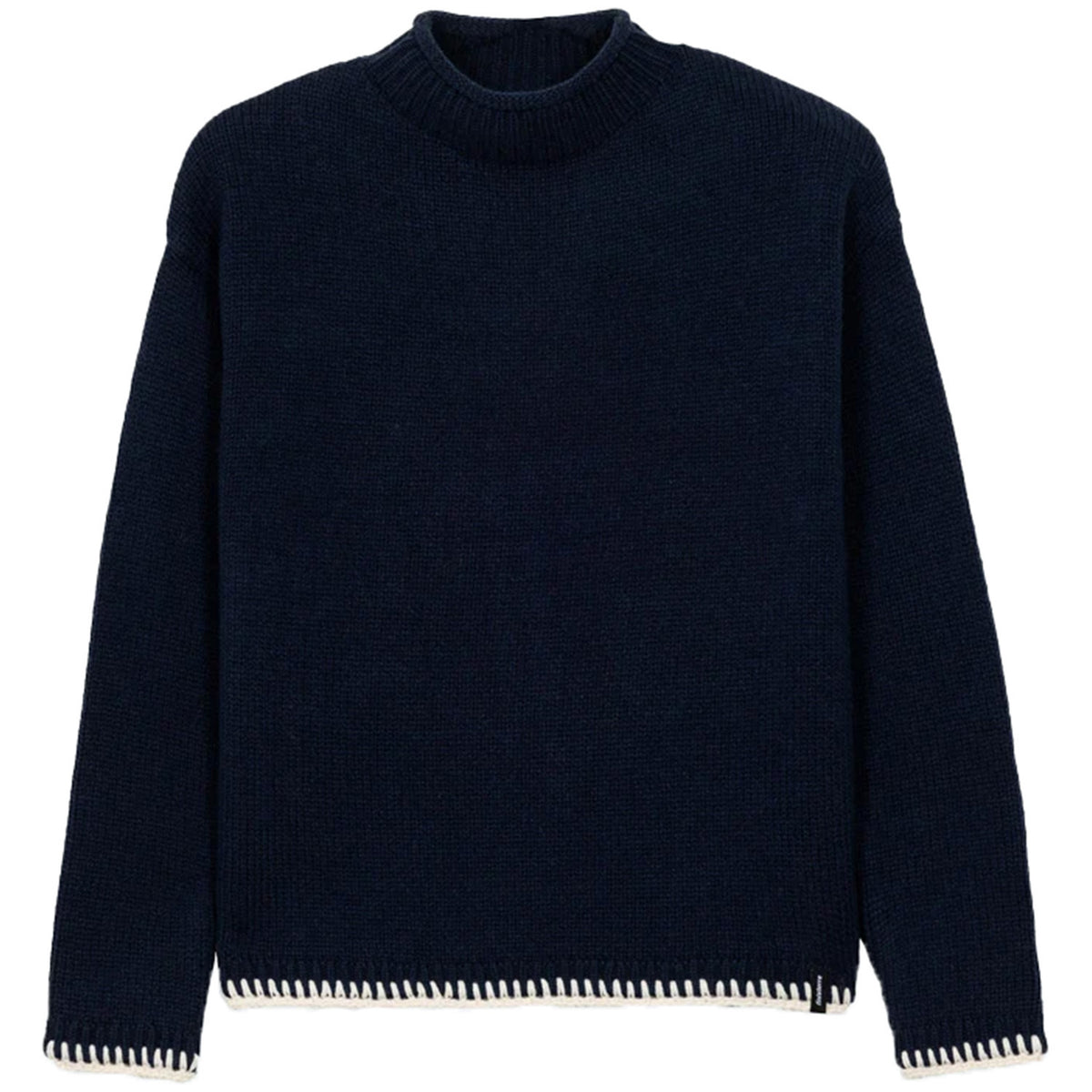 Finisterre Blanket Stitch Taran Sweater - Women's Navy