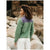 Finisterre Bolster Fleece Full Zip - Women's Wild Sage/Ecru/Violet Sky