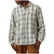 Brixton Charter Linen Blend Long-Sleeve Shirt - Men's Off White/Ivy Green Plaid