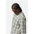 Brixton Charter Linen Blend Long-Sleeve Shirt - Men's Off White/Ivy Green Plaid
