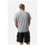 Brixton Cru Oxford Stripe Short-Sleeve Shirt - Men's Basalt Blue/Whitcap Stripe