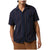 Brixton Bunker Waffle Stripe Short-Sleeve Shirt - Men's Washed Navy Stripe