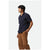 Brixton Bunker Waffle Stripe Short-Sleeve Shirt - Men's Washed Navy Stripe