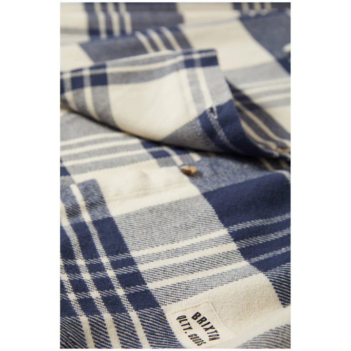 Brixton Bowery Classic Long-Sleeve Flannel - Women's Azure Blue/Whitecap Plaid