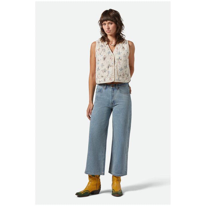 Brixton Field Floral Quilted Vest - Women's Whitecap/Hazelnut/Ditsy Floral