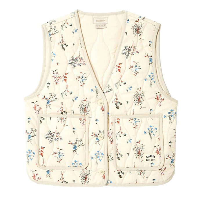Brixton Field Floral Quilted Vest - Women's Whitecap/Hazelnut/Ditsy Floral