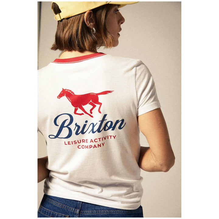 Brixton Leisure Activity Fitted Crew T-Shirt - Women's White