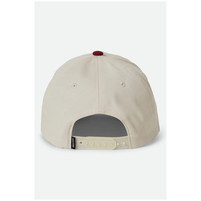 Brixton Save A Horse MP Snapback Hat Crimson/Off White