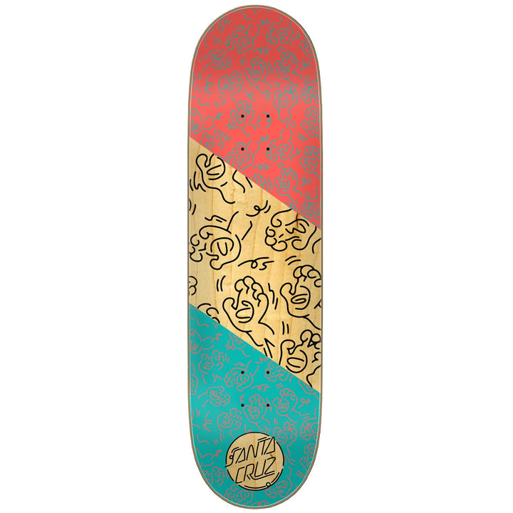 Santa Cruz Skateboards Contour Hand 7 Ply Birch 8.5 Skateboard Deck