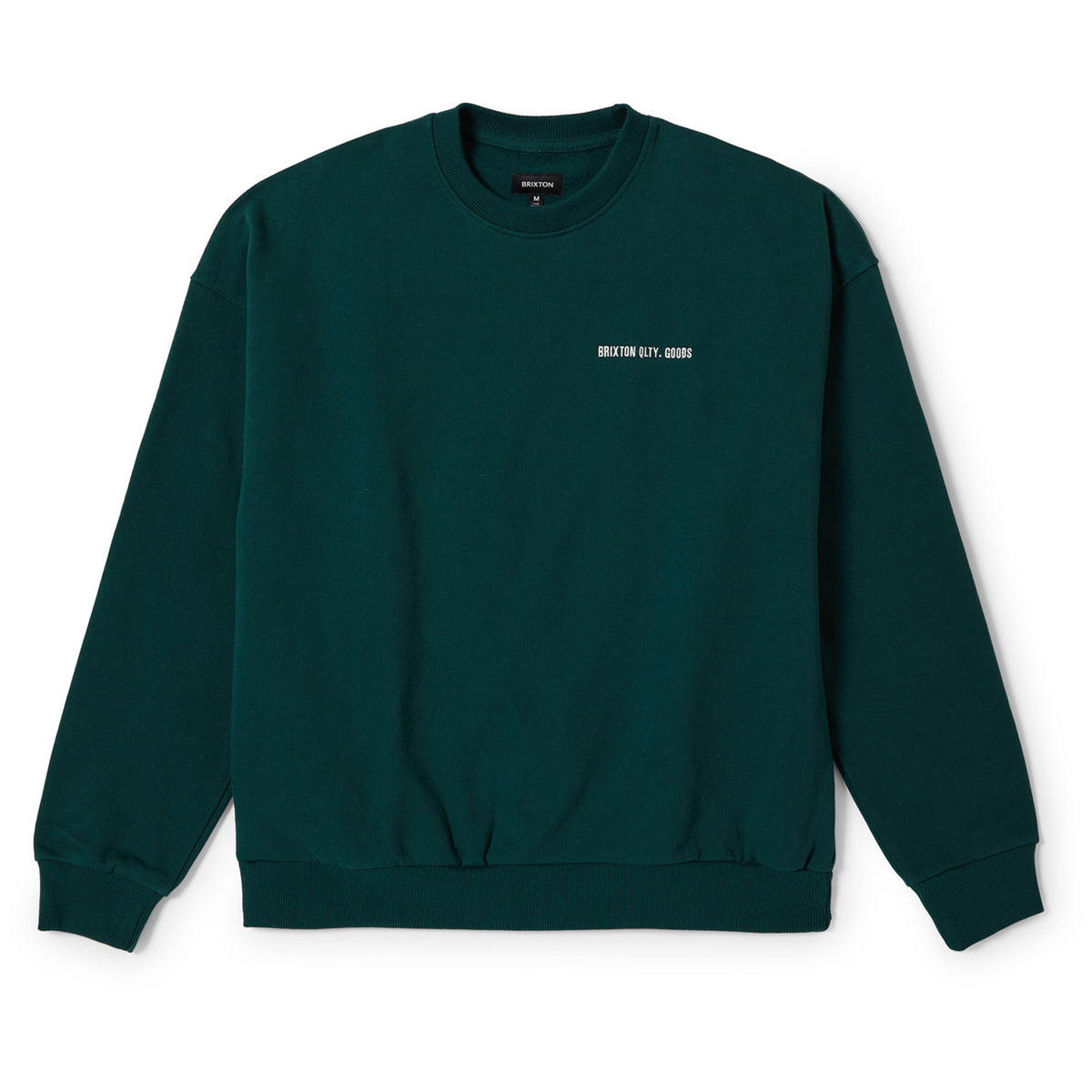 Brixton Embroidered Heavy Weight Crew - Men's Deep Emerald