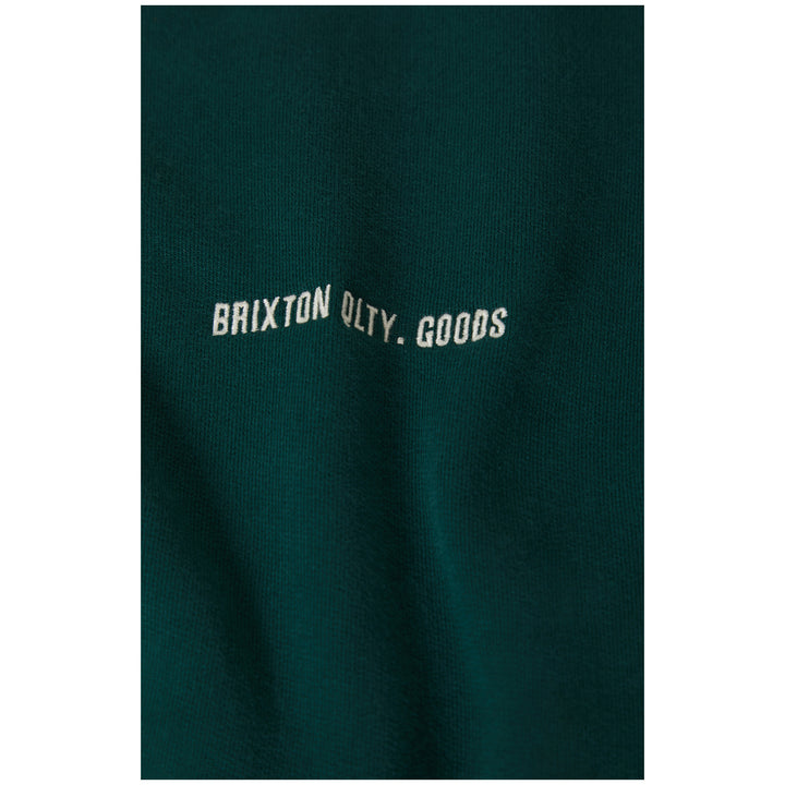 Brixton Embroidered Heavy Weight Crew - Men's Deep Emerald