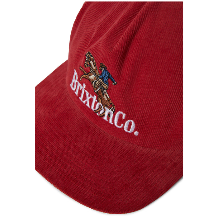 Brixton Inwood MP Snapback Hat Red