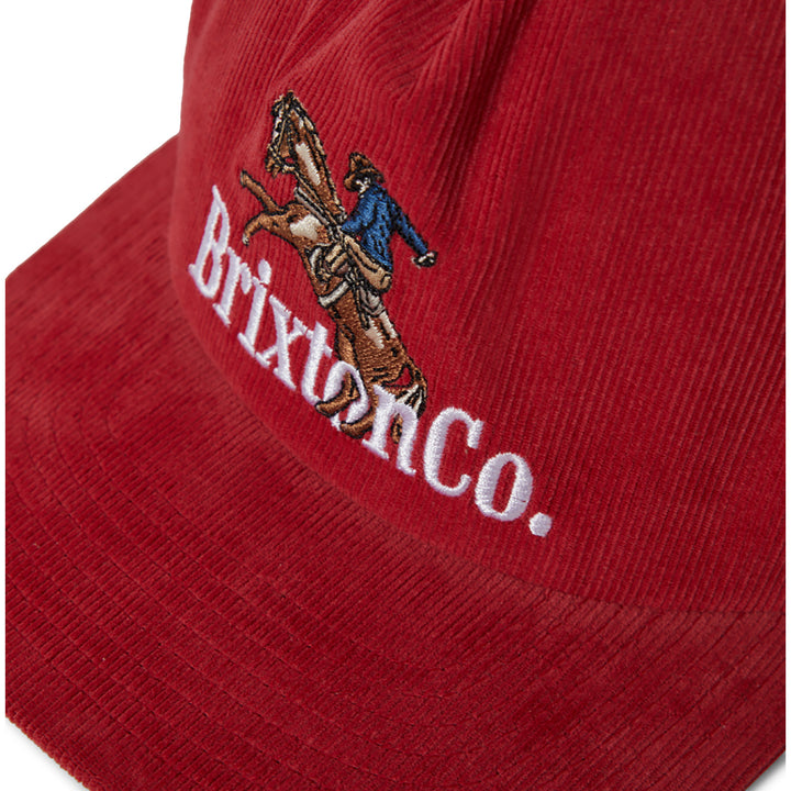 Brixton Inwood MP Snapback Hat Red
