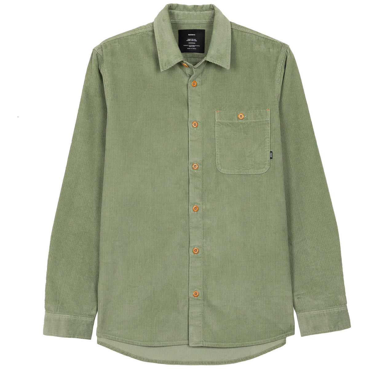 Finisterre Jetty Cord Long-Sleeve Shirt - Men's Wild Sage