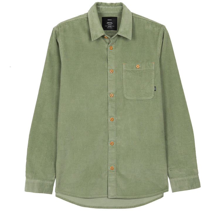 Finisterre Jetty Cord Long-Sleeve Shirt - Men's Wild Sage