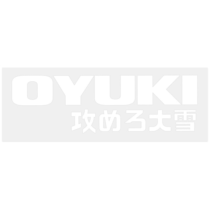 Oyuki Die Cut Sticker White