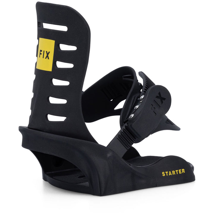 Fix Starter Snowboard Bindings - Kids' Black