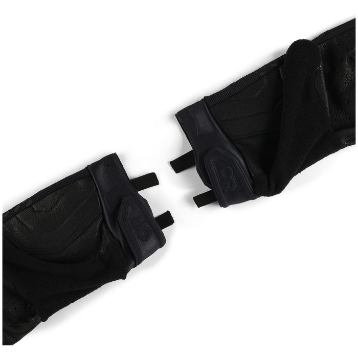 Outdoor Research Freewheel Leather Palm Bike Gloves Black