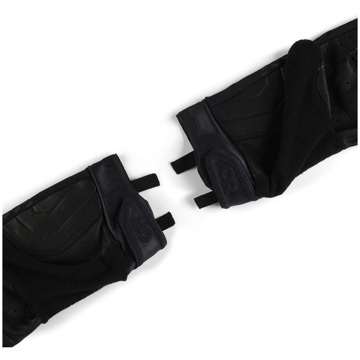 Outdoor Research Freewheel Leather Palm Bike Gloves Black