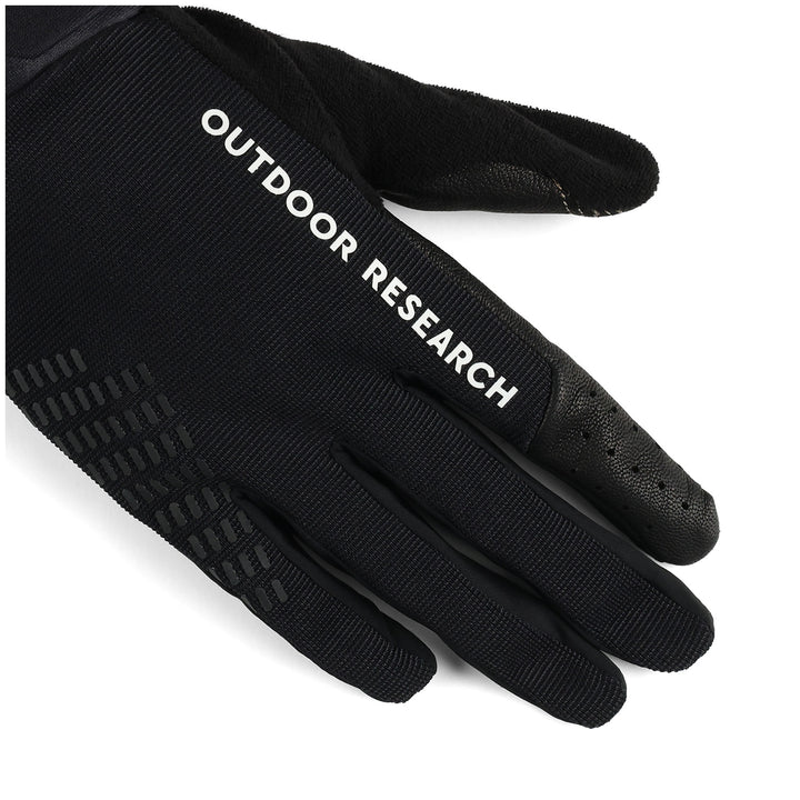Outdoor Research Freewheel Leather Palm Bike Gloves Black