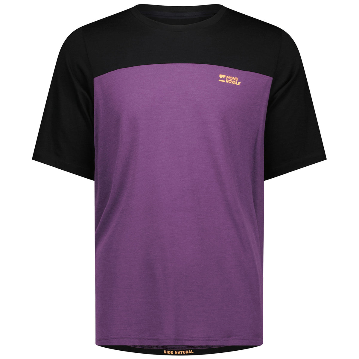 MONS ROYALE Diversion Merino Jersey Boysenberry/Black