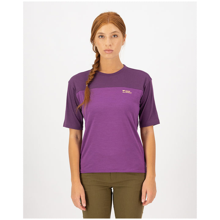 MONS ROYALE Diversion Merino Jersey - Women's Ultraviolet/Boysenberry