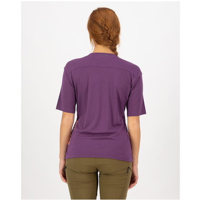MONS ROYALE Diversion Merino Jersey - Women's Ultraviolet/Boysenberry