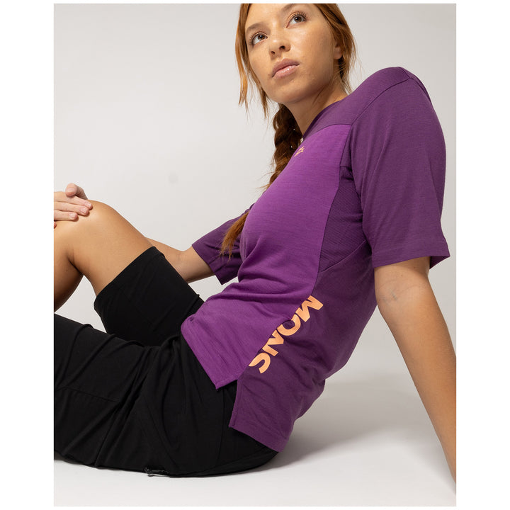 MONS ROYALE Diversion Merino Jersey - Women's Ultraviolet/Boysenberry