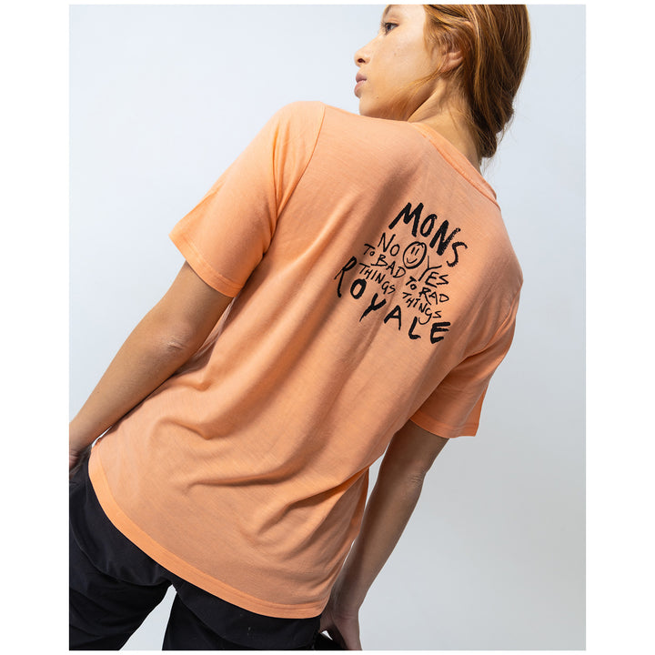 MONS ROYALE Icon Merino T-Shirt - Women's Punch