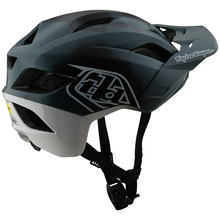 Troy Lee Designs Flowline SE MIPS Bike Helmet Badge Camo Gray