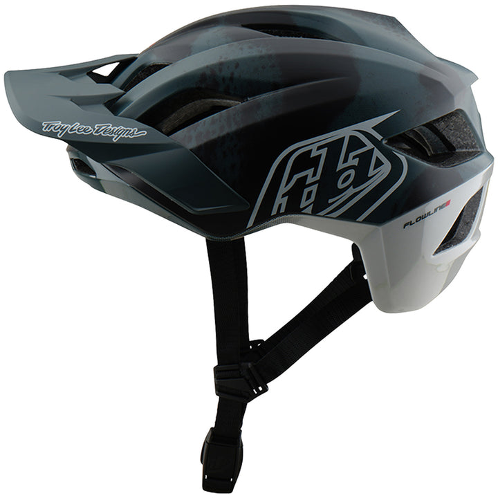 Troy Lee Designs Flowline SE MIPS Bike Helmet Badge Camo Gray