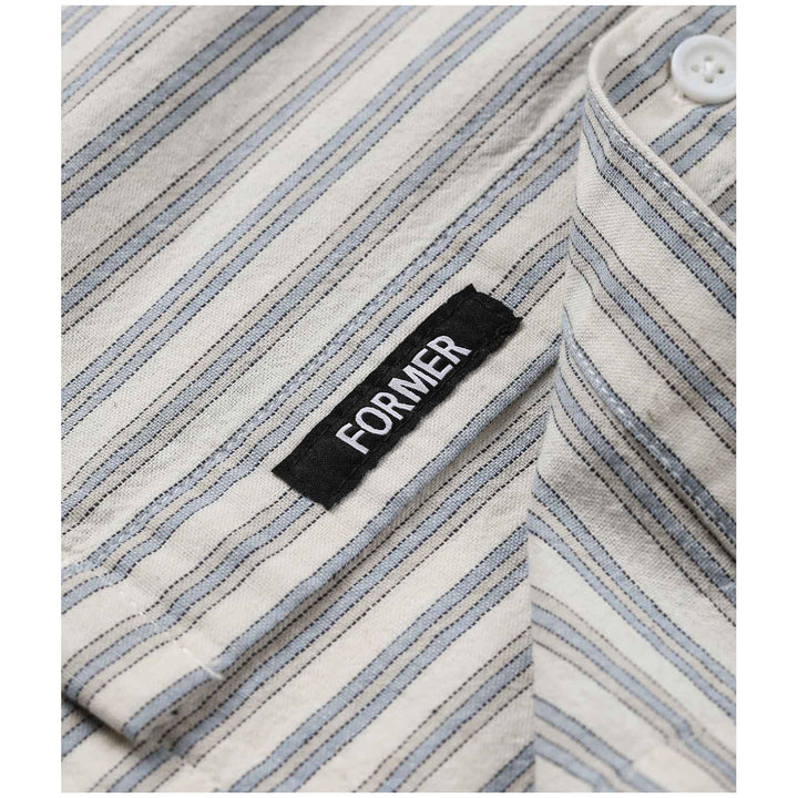 Former Reynolds Stripe Short-Sleeve Shirt - Men's Bone