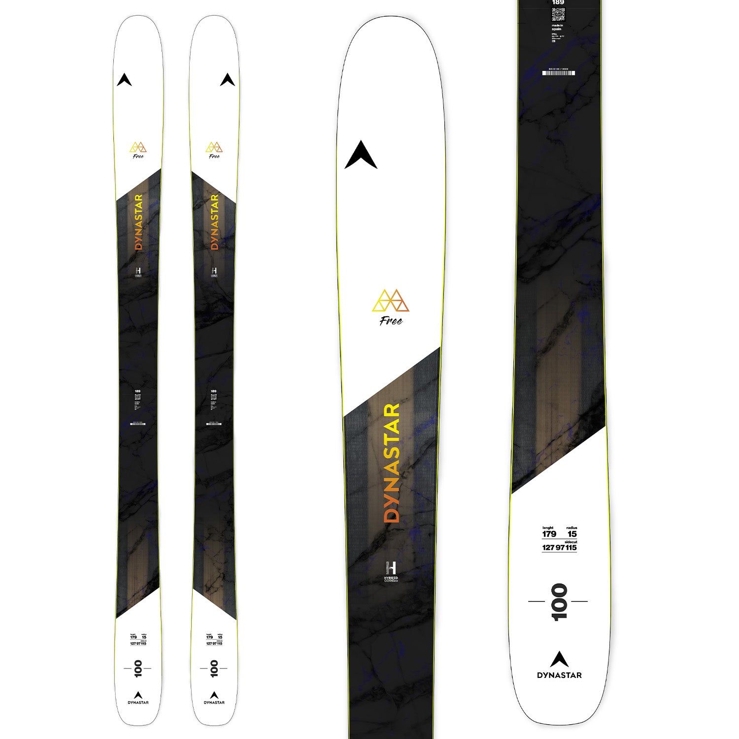 Dynastar M-Free 100 Skis + Salomon Strive 14 GW Ski Bindings 2026 – evo