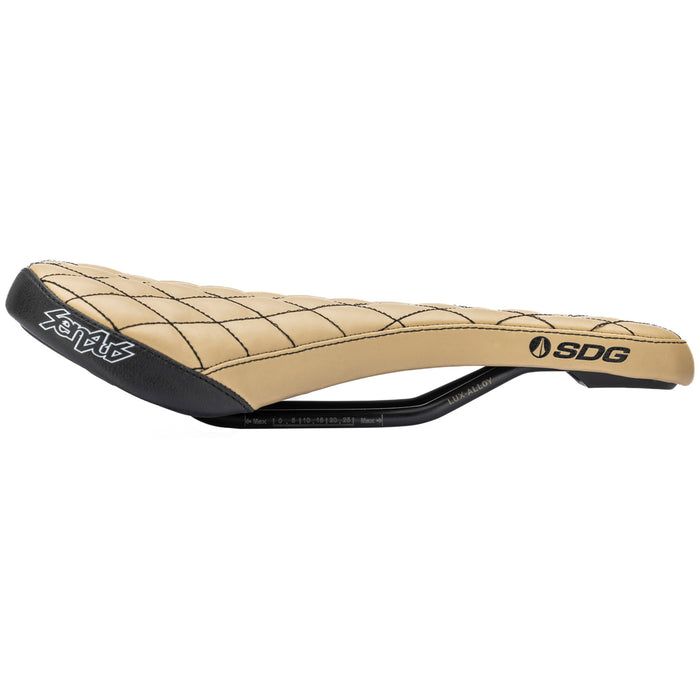 SDG Bel-Air V3 Sensus Lux-Alloy Saddle Cream Microfiber Top w/Diamond Stitching
