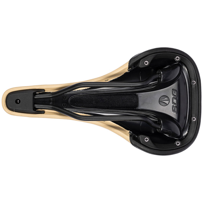 SDG Bel-Air V3 Sensus Lux-Alloy Saddle Cream Microfiber Top w/Diamond Stitching