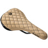Cream Microfiber Top w/Diamond Stitching