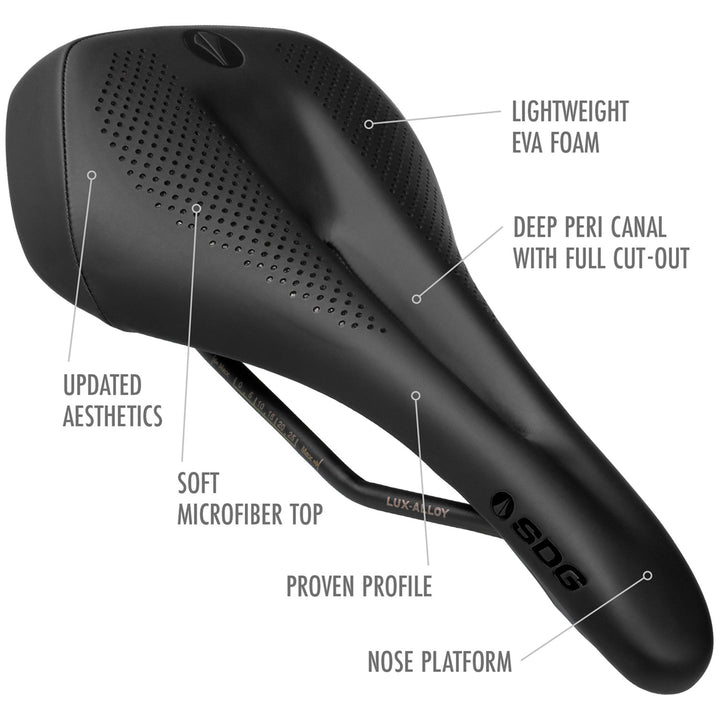 SDG Allure V2 Lux-Alloy Saddle - Women's Black/Black
