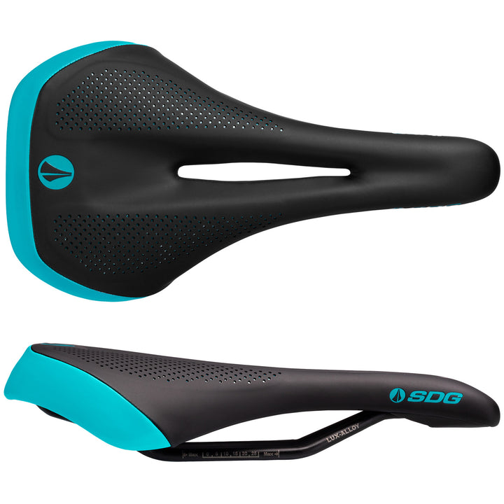 SDG Allure V2 Lux-Alloy Saddle - Women's Black/Turquoise