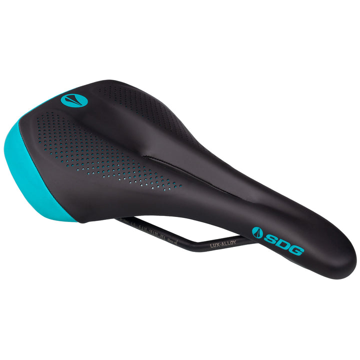 SDG Allure V2 Lux-Alloy Saddle - Women's Black/Turquoise