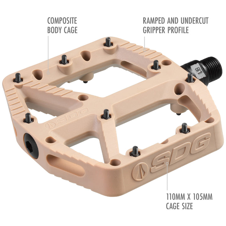 SDG Comp Pedals Tan