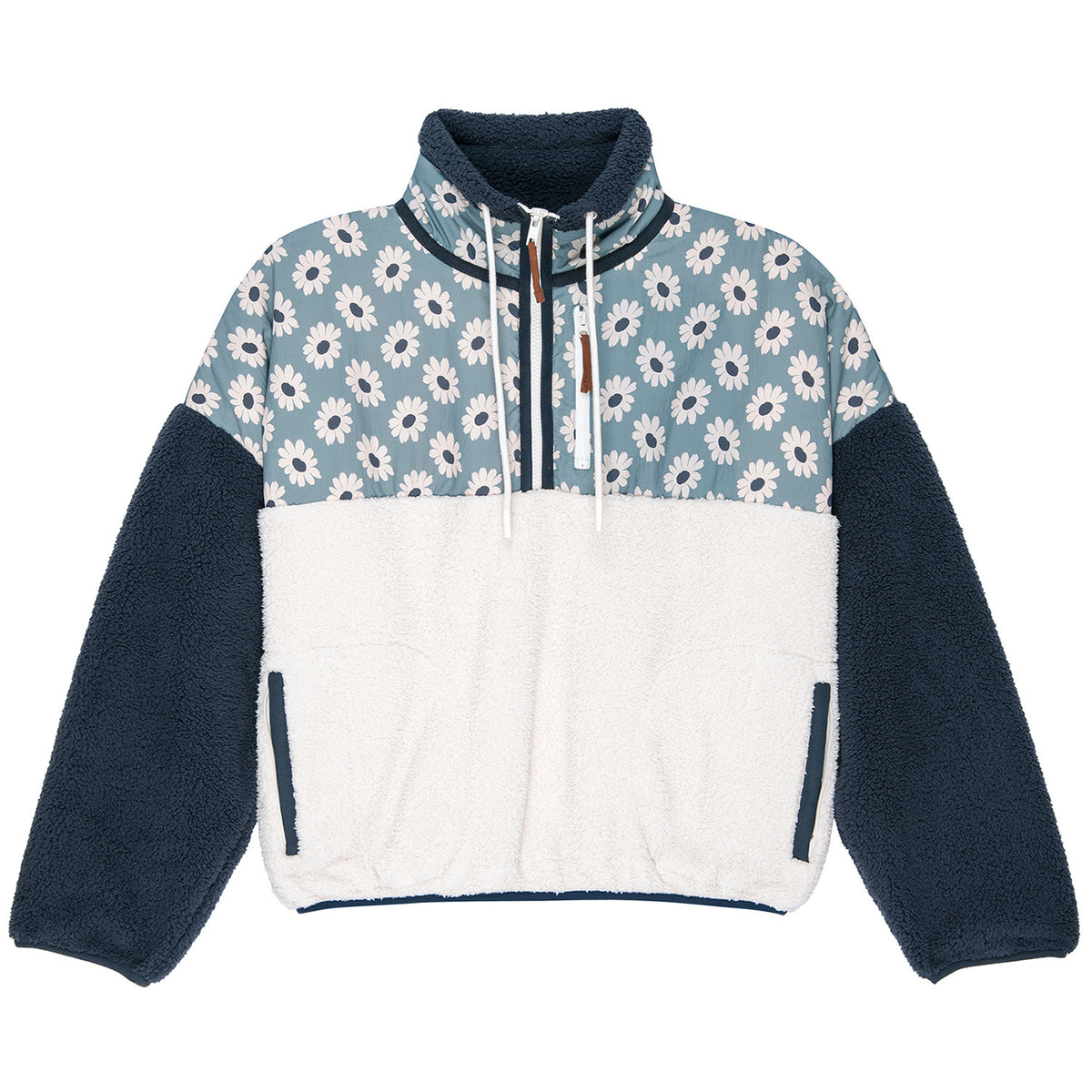 The Great Outdoors The Plush Terrain Half-Zip Up - Women's Falling Daisy Colorblock