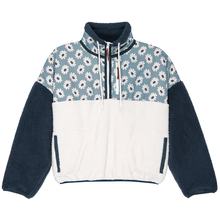 The Great Outdoors The Plush Terrain Half-Zip Up - Women's Falling Daisy Colorblock