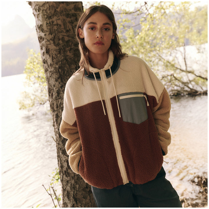 The Great Outdoors The Plush Terrain Full-Zip Up - Women's Oakwood Colorblock