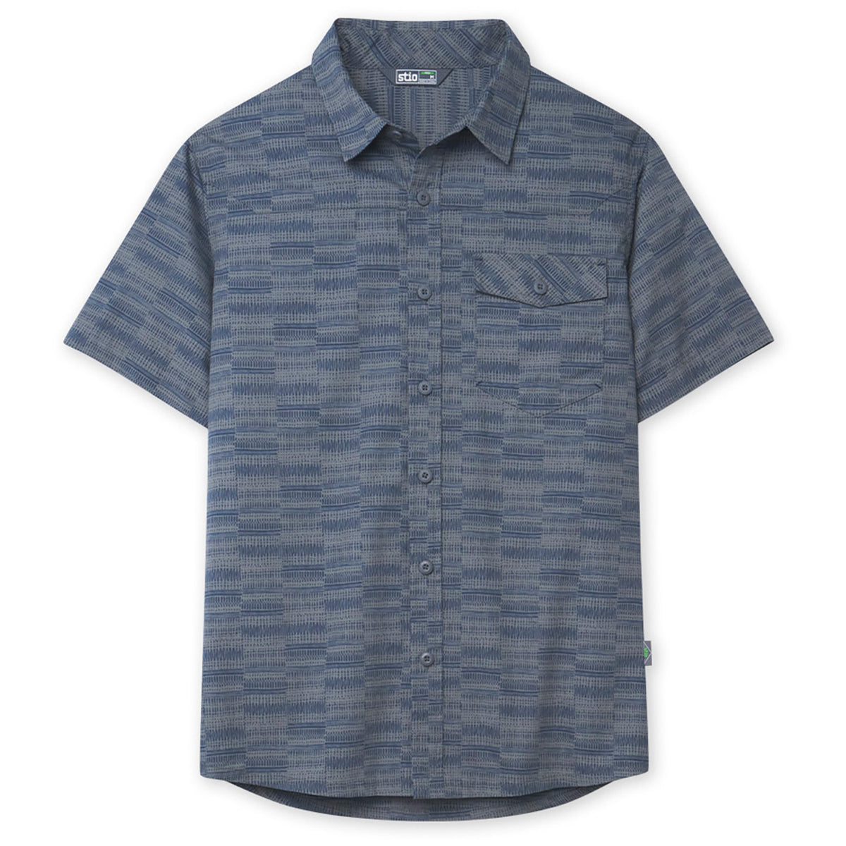 Stio Curtis Camp Short-Sleeve Shirt - Men's Stormy Weather Crags