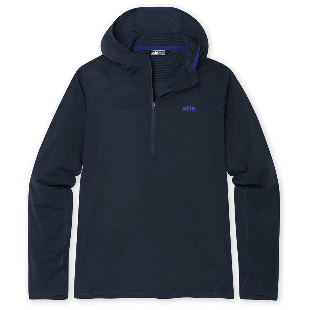 Stio Trax Power Grid Half Zip Hoodie - Men's Mountain Shadow