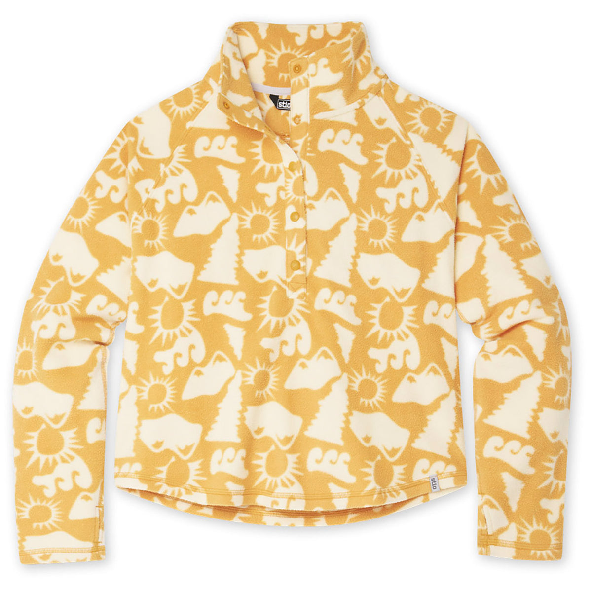 Stio Turpin Fleece Snap Pullover - Women's Local Honey Alpine Waves