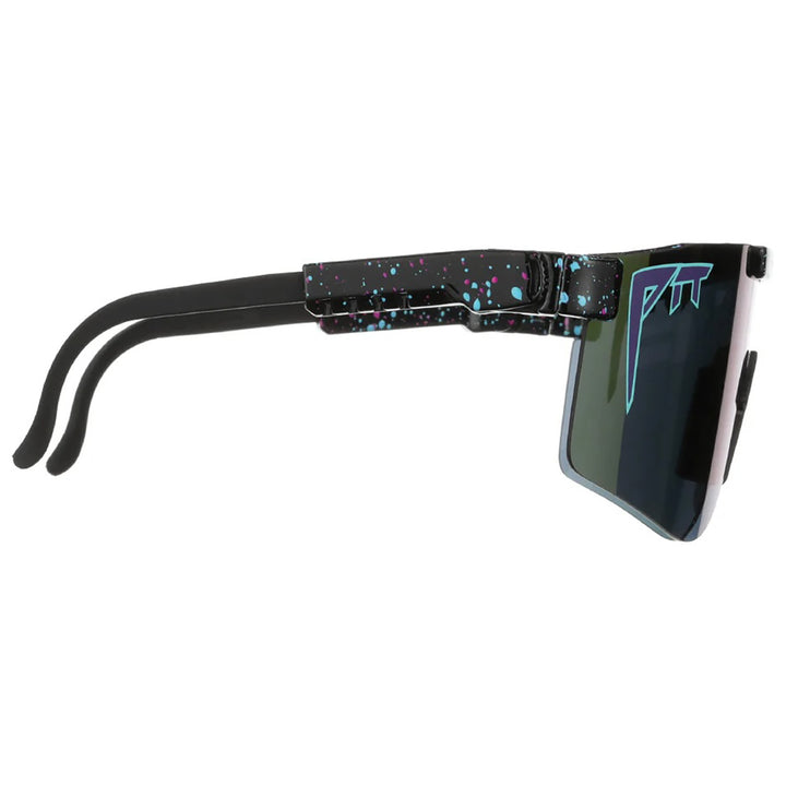 Pit Viper The Original Wide Sunglasses Midnight HDPV Polarized Purple